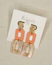 Load image into Gallery viewer, Geometric 3 Square Drop Earrings
