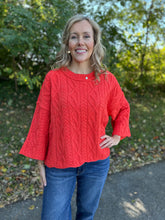 Load image into Gallery viewer, Cropped Side Slit Solid Sweater
