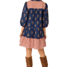 Load image into Gallery viewer, Navy Harvest Tunic Dress
