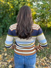 Load image into Gallery viewer, Color Block Striped Sweater Top
