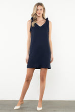 Load image into Gallery viewer, Tie Strap Scallop Trim Dress
