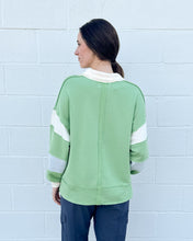 Load image into Gallery viewer, French Terry Knit Color Block Top
