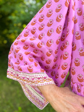 Load image into Gallery viewer, Pink Floral Foulard Monroe Top
