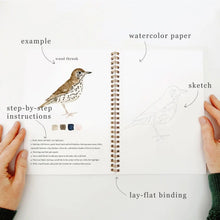 Load image into Gallery viewer, Birds Watercolor Workbook
