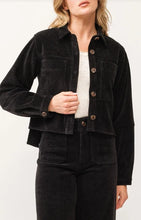 Load image into Gallery viewer, Gina Cropped Denim Jacket - Black
