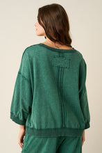 Load image into Gallery viewer, Mineral Wash Lace Panel Sweatshirt &amp; Pant Set
