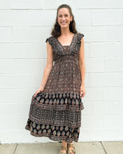 Load image into Gallery viewer, Mimosa Midnight Merlot Maxi Dress
