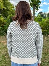 Load image into Gallery viewer, Checkered Sweater with Side Slits
