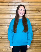 Load image into Gallery viewer, Side Slit Oversized Sweater - Teal
