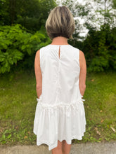 Load image into Gallery viewer, White Ribbon Mini Dress
