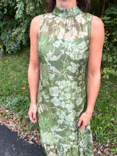 Load image into Gallery viewer, Soft Organza Mock Neck Maxi Dress
