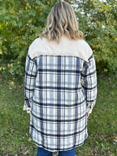 Load image into Gallery viewer, Long Flannel Collared Button Front Shacket
