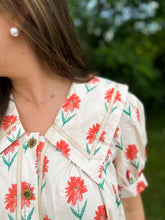 Load image into Gallery viewer, Cream Poppy Floral Print Dress
