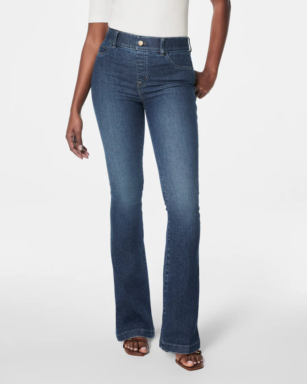 SPANX Flare Jeans - Authentic Blue