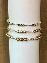 Load image into Gallery viewer, Classic Joy Pattern Bead Bracelet - Mixed Metal
