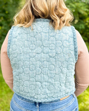 Load image into Gallery viewer, Denim Floral Vest
