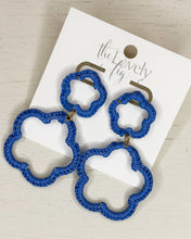 Load image into Gallery viewer, Raffia Double Circle Earrings
