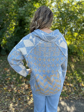 Load image into Gallery viewer, Speckled Yarn Edge Stitched Button Down Cardigan
