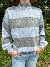 Load image into Gallery viewer, Wide Breton Stripes Weekend Pullover Sweater
