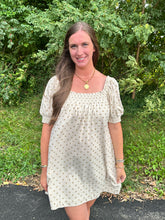 Load image into Gallery viewer, Polka Dot Smocked Corduroy Mini Dress
