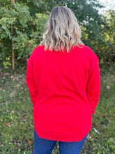 Load image into Gallery viewer, Christmas Long Sleeve Rounded Bottom HiLo Fleece
