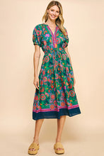 Load image into Gallery viewer, Olivia Floral Print Midi Dress
