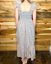 Load image into Gallery viewer, Printed Smocked Ruffle Dress
