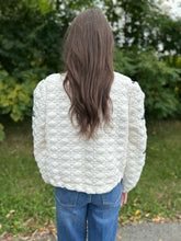Load image into Gallery viewer, Floral Stitch Quilted Crop Jacket
