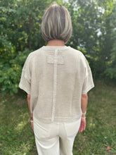 Load image into Gallery viewer, Washed Ribbed Short Sleeve Top
