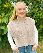 Load image into Gallery viewer, Sleeveless Cable Knit Top
