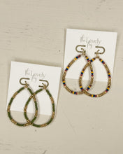 Load image into Gallery viewer, Beaded Mom Drop Earrings
