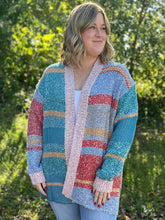 Load image into Gallery viewer, Oversized Colorblock Cardigan
