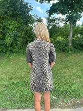 Load image into Gallery viewer, Leopard Button Up Dress
