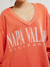Load image into Gallery viewer, FP WTF Venice V Neck Graphic Pullover
