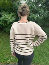 Load image into Gallery viewer, Striped Bow Detail Sweater
