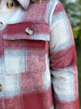 Load image into Gallery viewer, Fringe Detailed Long Plaid Jacket
