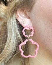 Load image into Gallery viewer, Raffia Double Circle Earrings
