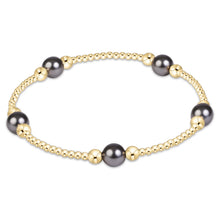 Load image into Gallery viewer, Purpose Dark Grey Pearl Gold Bracelet
