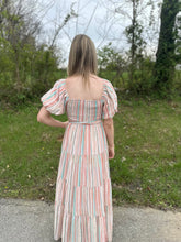 Load image into Gallery viewer, Striped Tiered Maxi Dress
