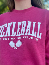 Load image into Gallery viewer, Fall &quot;Preppy Pickleball&quot; Long Sleeve Crewneck Rounded Bottom Fleece
