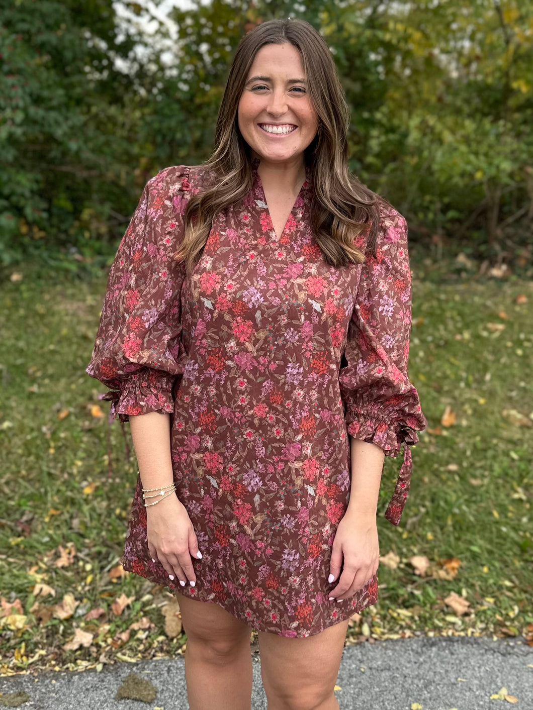 Floral Poplin Dress