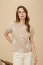 Load image into Gallery viewer, Short Sleeve Bow Patterned Sweater
