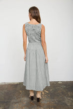 Load image into Gallery viewer, Smocked Gingham Tiered Sleeveless Midi Dress
