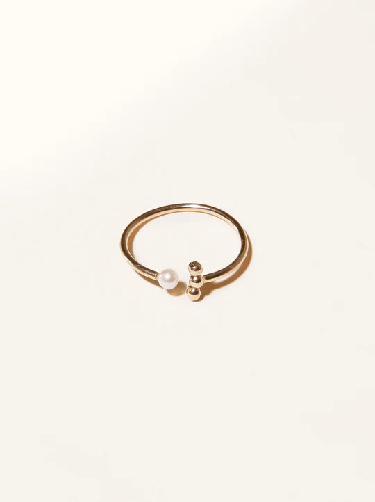 Caesar Open Pearl Ring - ABLE