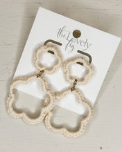 Load image into Gallery viewer, Raffia Double Circle Earrings
