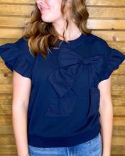 Load image into Gallery viewer, Bow Ruffle Sleeve Top
