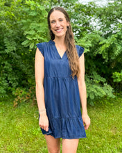 Load image into Gallery viewer, Berenice Dark Denim Dress
