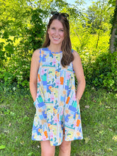 Load image into Gallery viewer, Patchwork Print Mini Dress
