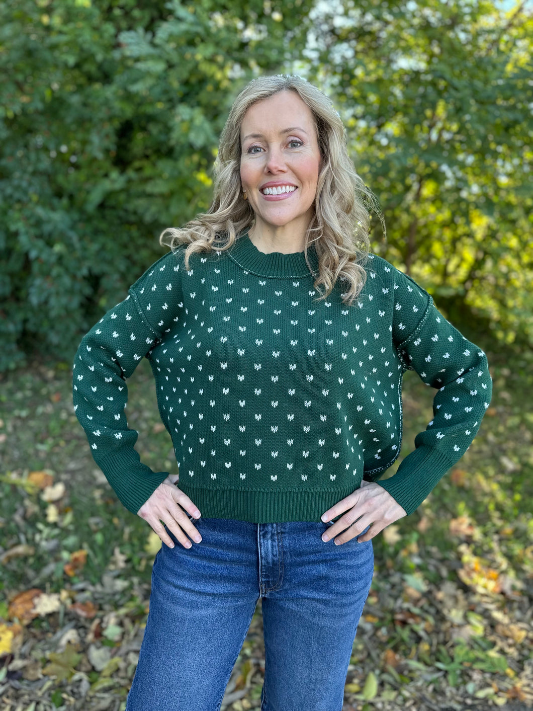 Oversized Boxy Crop Sweater