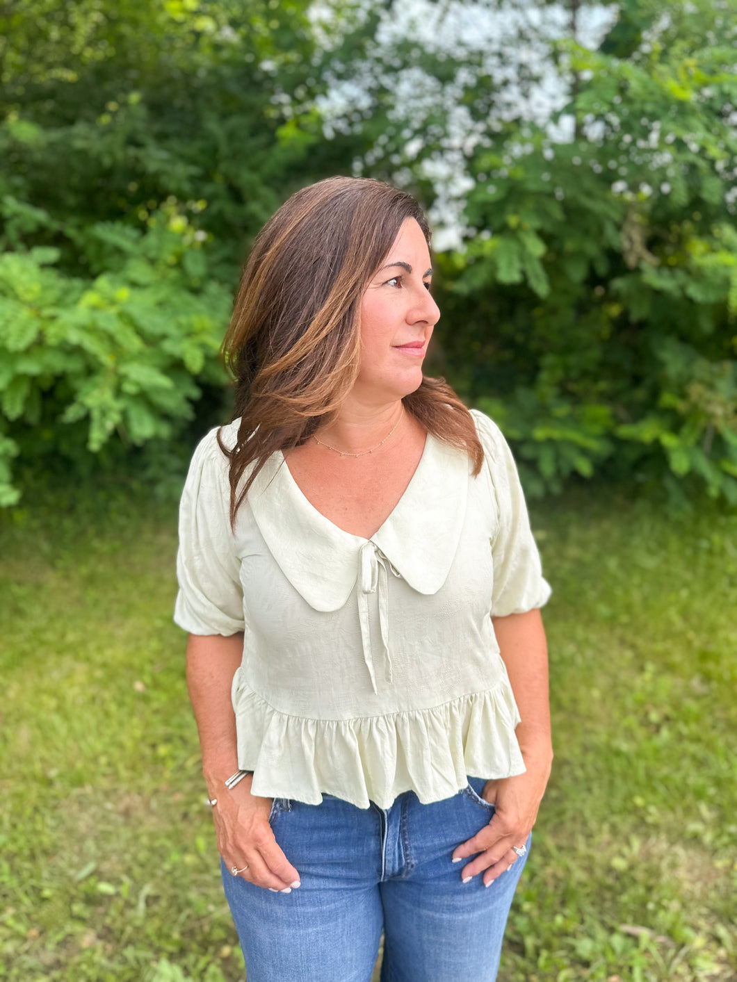 Peter Pan Collared Top